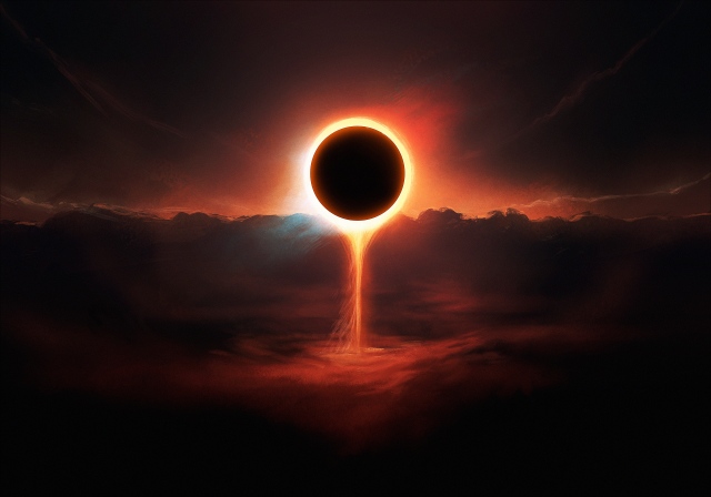 eclipse pouring